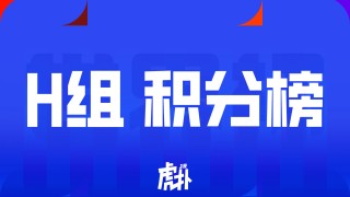 kaiyun官方-世界杯H组积分榜：4队同积1分，乌拉圭头名西班牙第三