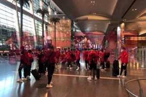 kaiyun官方-国足抵达多哈快速出关 降低风险到酒店后核酸检测